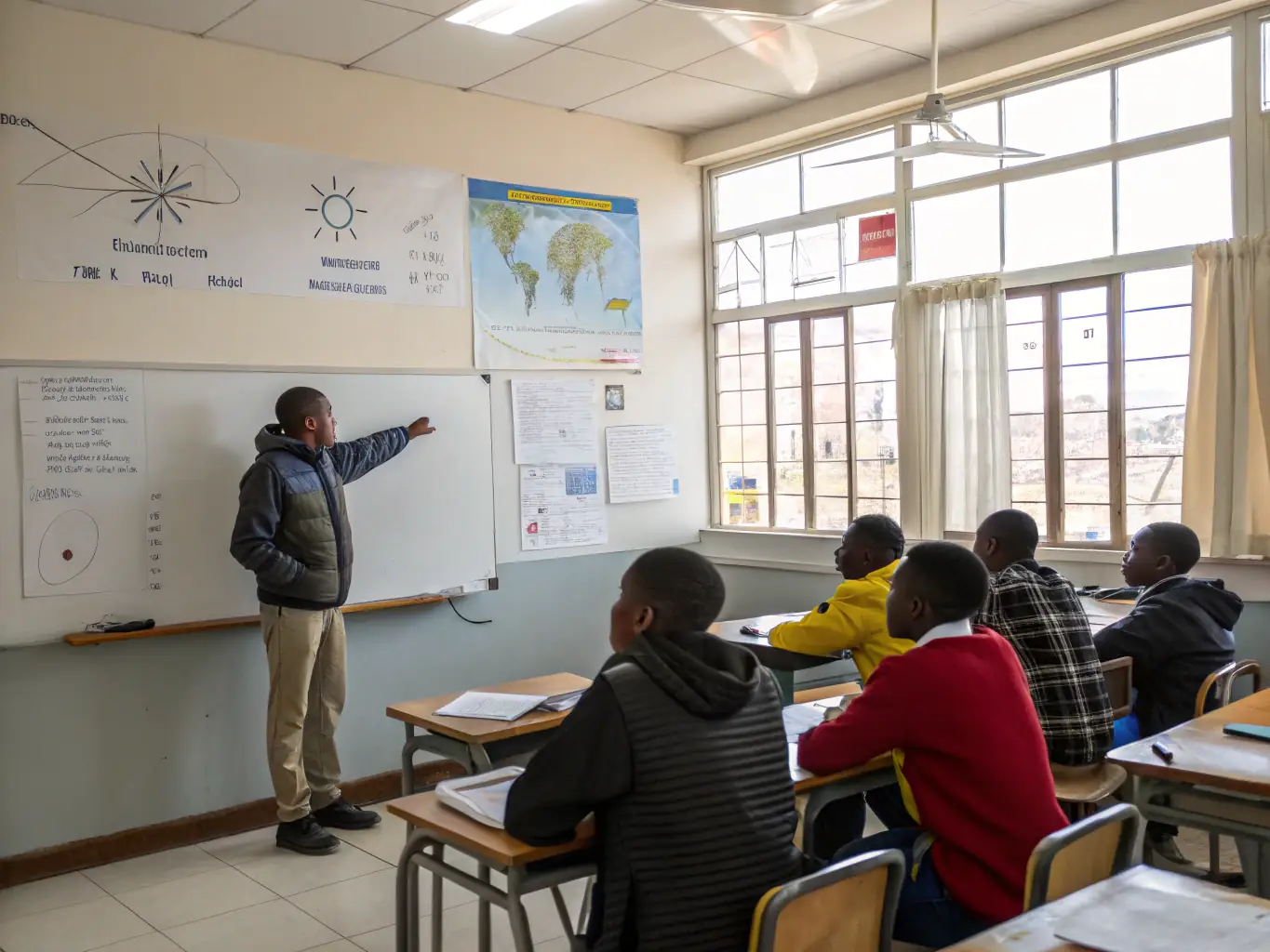 A Dock Energy educator conducting a workshop on energy conservation techniques, demonstrating practical tips for reducing energy consumption at home.