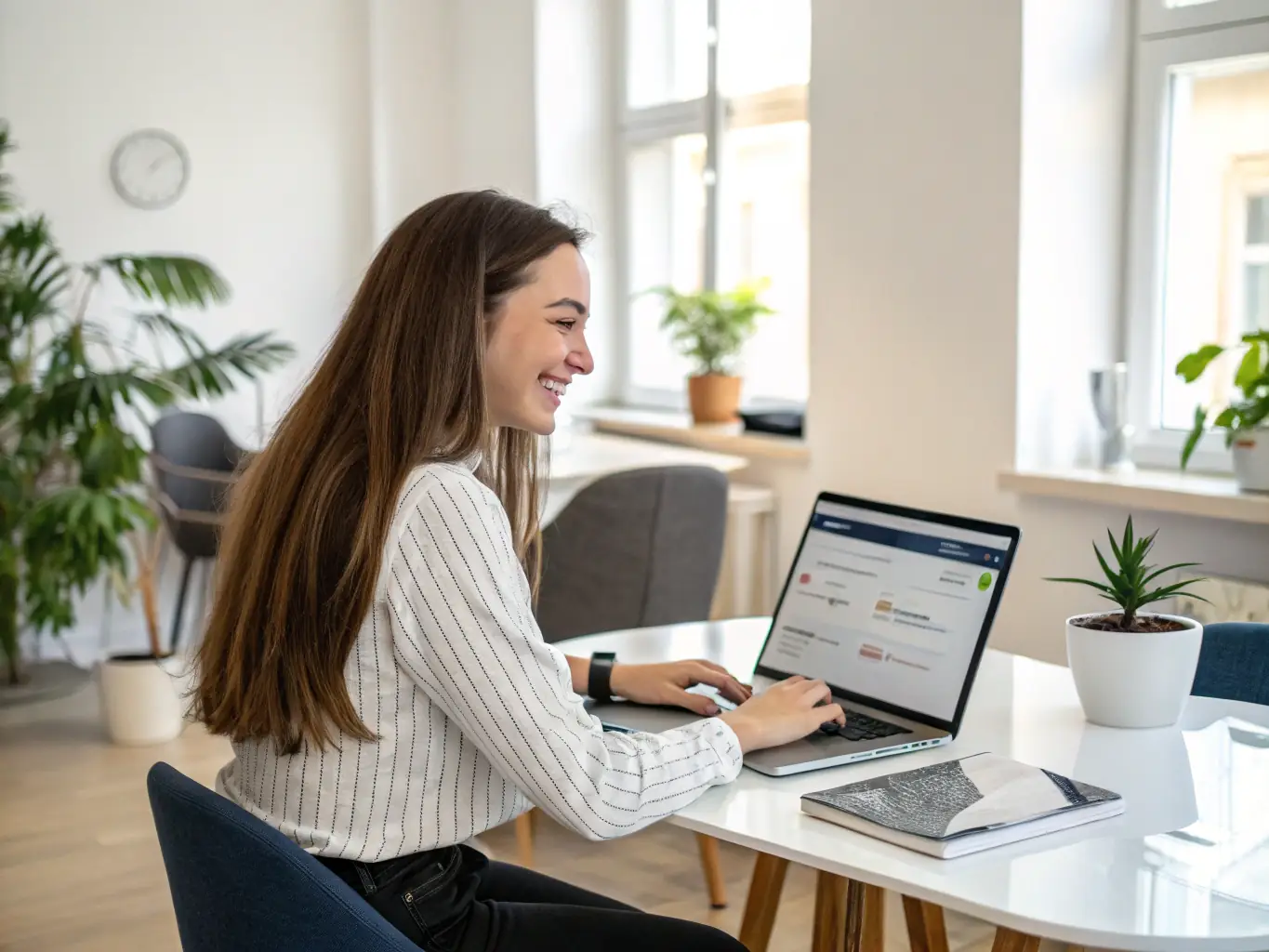 A customer updating their account information on the Dock Energy portal, showcasing the ease of managing their account details.